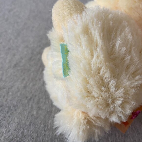 NWT Amuse Cream Alpaca Alpacasso Orange Bow Japan 7" - Picture 8 of 12